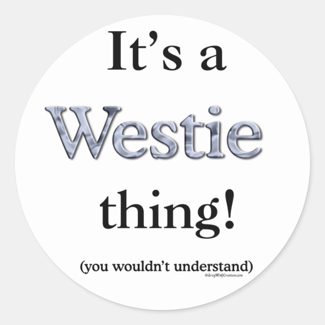 Adesivo Westie Thing (Frente)
