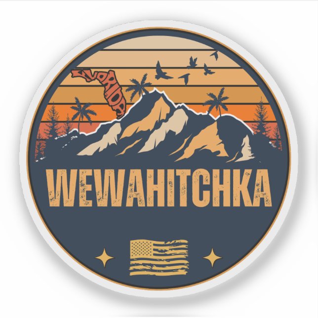 Adesivo Wewahitchka, Flórida  (Frente)