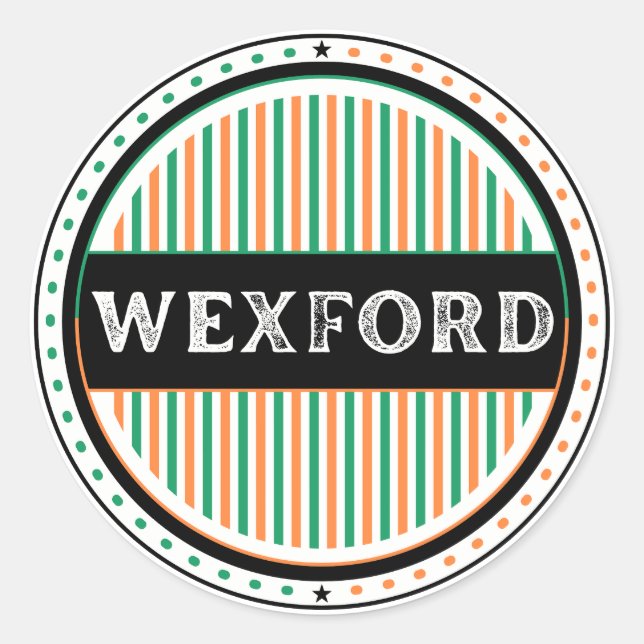 Adesivo Wexford City Pride Emblem – Irish Identity (Frente)