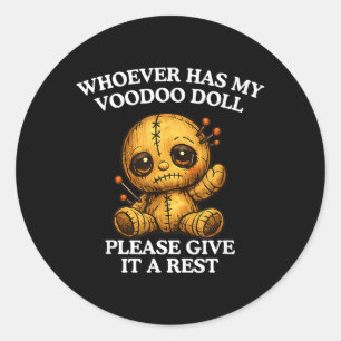 Adesivo Wgirlver Tem Boneca Voodoo Engraçado Desenfreado S