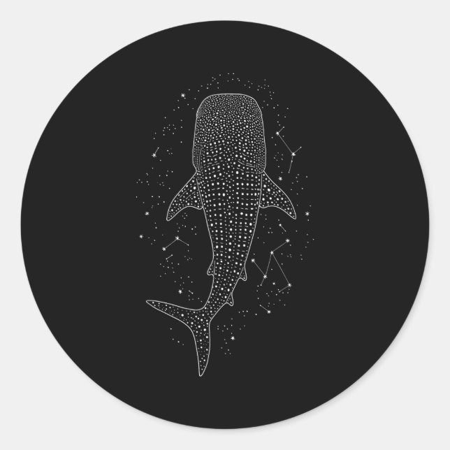 Adesivo Whale Shark Constellation Marine Life For Animal L (Frente)