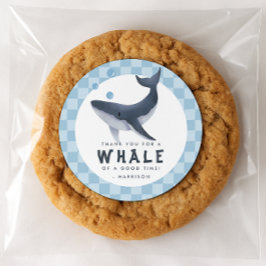 Adesivo Whale Under The Sea Ocean Thank You Favor