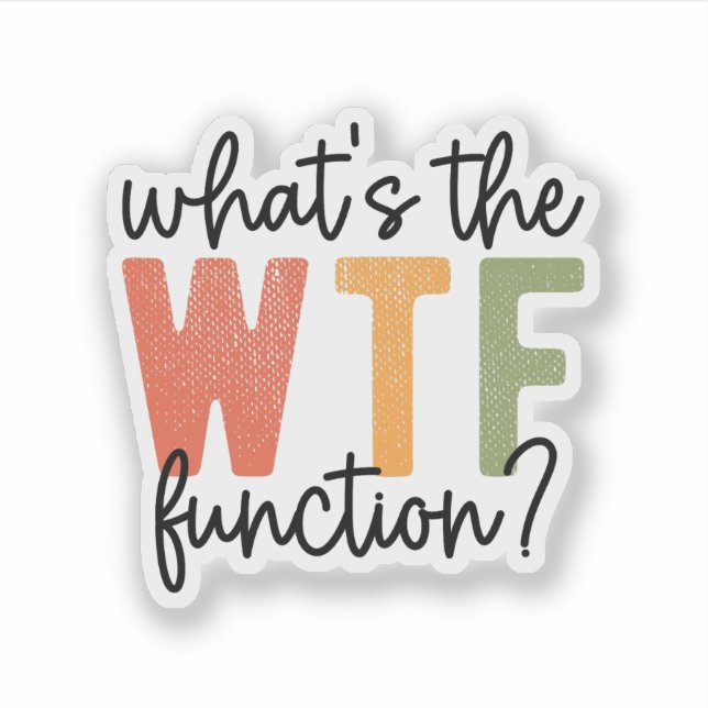 Adesivo What’s the Function? – ABA, Special Ed Teacher (Frente)