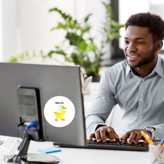 Adesivo What the Duck? (Criador carregado)