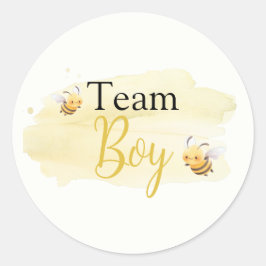 Adesivo What Will Baby Bee Team Boy