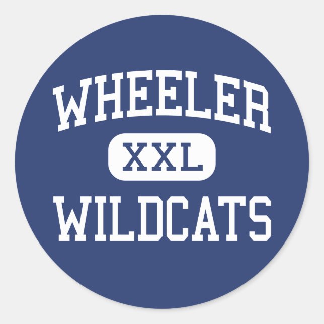 Adesivo Wheeler - Wildcats - High - Marietta Georgia (Frente)