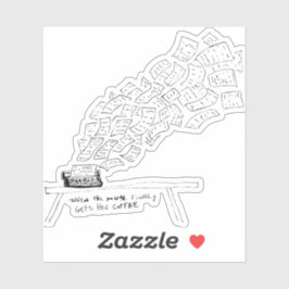 Adesivo When the Muse Finally Gets Her Coffee