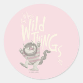 Adesivo Where the Wild Things Are Quote - Pink