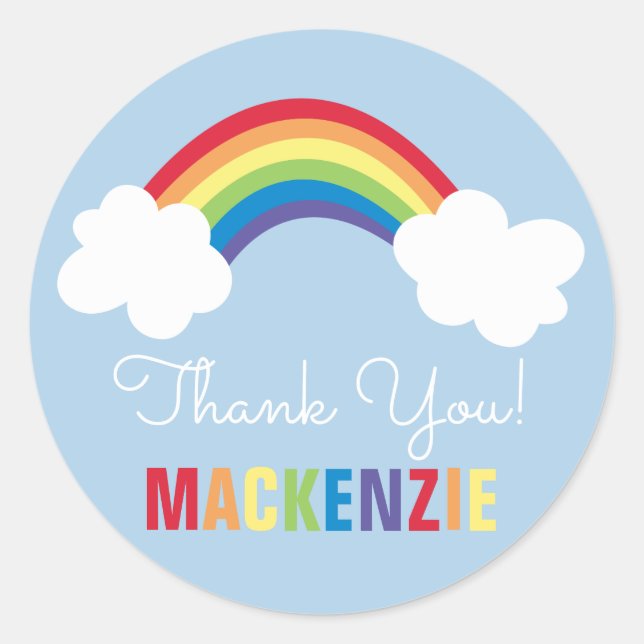 Adesivo Whimis Rainbow Happy Birth Party Sticker (Frente)