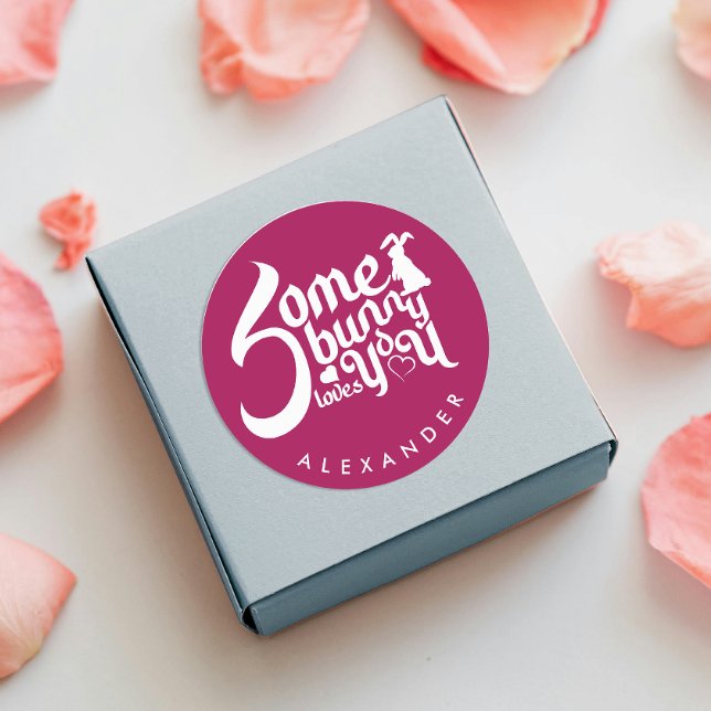 Adesivo Whimny Love Red White Bunny Typo (Criador carregado)