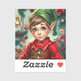 Adesivo Whimsical Cartoon Elf | Christmas