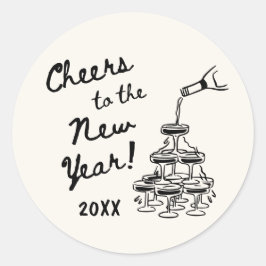 Adesivo Whimsical Disco Ball New Year's Eve Party