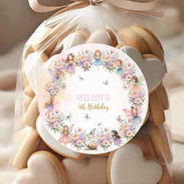 Adesivo Whimsical flower fairy garden 5th birthday 