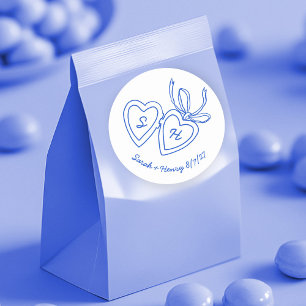 Adesivo Whimsical Heart Locket Doodle Sketch Modern CUSTOM