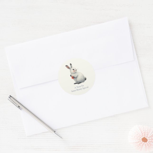 Adesivo Whimsical Watercolor Bunny Meadow Easter Brunch (Envelope)