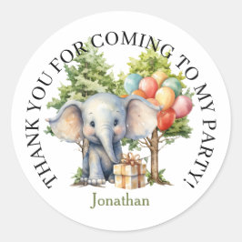 Adesivo Whimsical Watercolor Forest Birthday