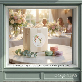 Adesivo Whimsical Wings & Watercolor Wishes | Hummingbird 