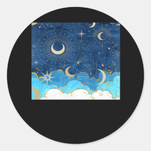 Adesivo Whimsigoth Clouds Sun Moon Witchy Classic