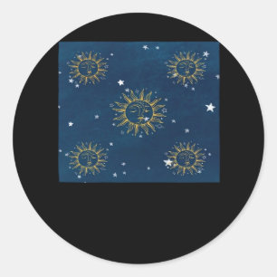 Adesivo Whimsigoth Night Sky Sun Moon Witchy Classig