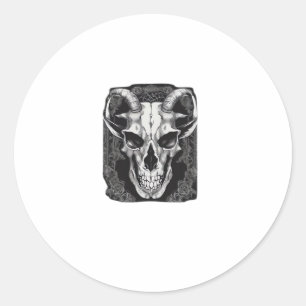 Adesivo Whimsigoth Skull Gótica Design Clássica