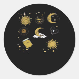 Adesivo Whimsigoth Sun Moon Witchy Classic