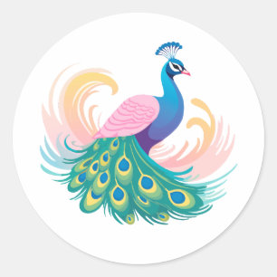 Adesivo Whimsy Peacock Sticker
