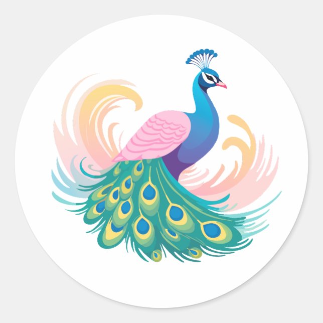 Adesivo Whimsy Peacock Sticker (Frente)