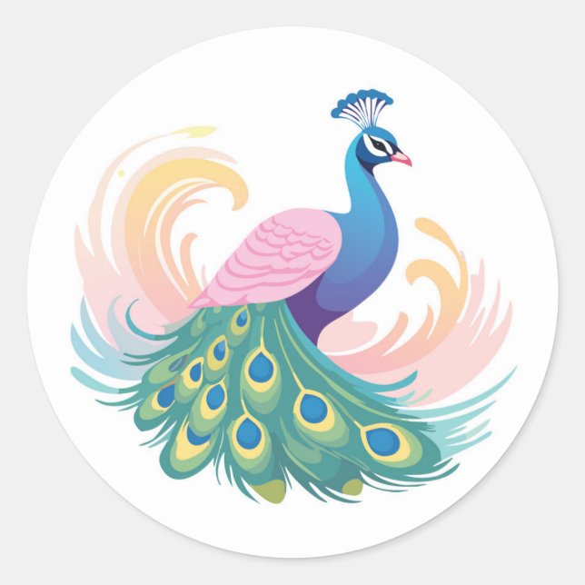 Adesivo Whimsy Peacock Sticker (Frente)