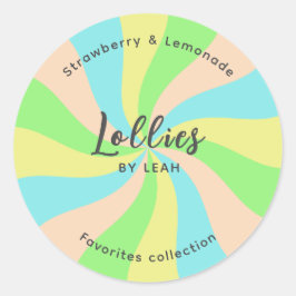 Adesivo Whimy Lollies faça o seu logotipo