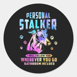 Adesivo Whippet Personal Stalker Eu Vou Segui-Lo