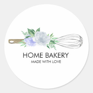 Adesivo Whisk e Flores de Aquarela