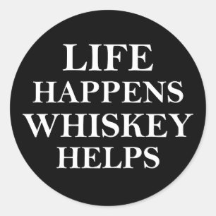 Adesivo Whiskey ajuda a falar álcool engraçado