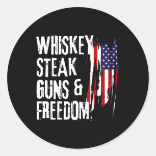 Adesivo Whiskey Steak Guns E Liberdade Legal Whiskey Freed