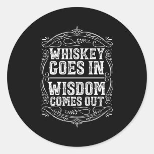 Adesivo Whiskey Vai Em Wisdom Bourbon Scotch Cocktail Dri