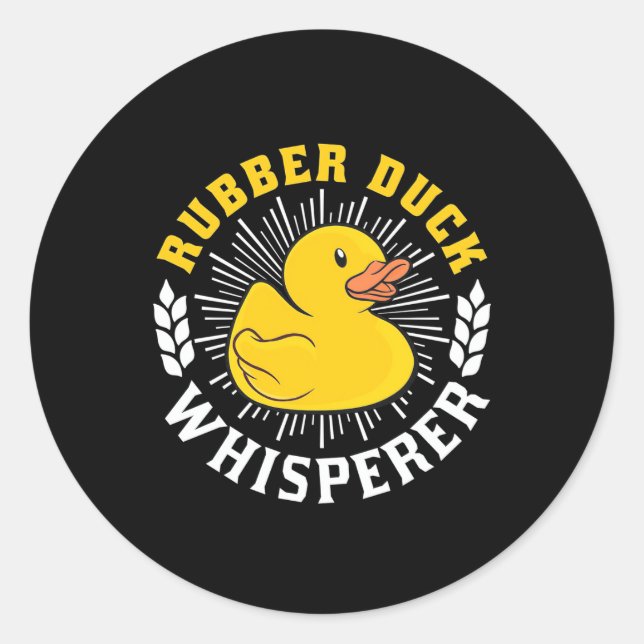 Adesivo Whisperer de Pato de Borracha (Frente)