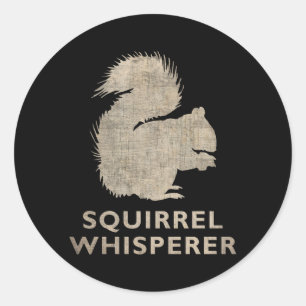 Adesivo Whisperer do esquilo do vintage