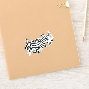 Adesivo Whispers Harmoniosos: Sinta o Ritmo - Notas de Mús