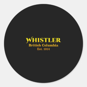 Adesivo Whistler colúmbia britânica cervo bolso do colete