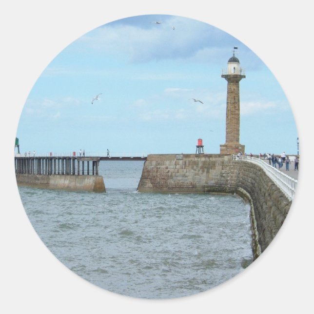 Adesivo Whitby no North Yorkshire, Inglaterra. (Frente)