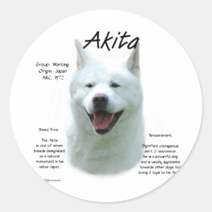 Adesivo White Akita