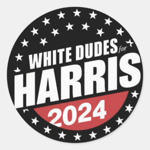 Adesivo White Dudes Para A Eleição De Kamala Harris 2024