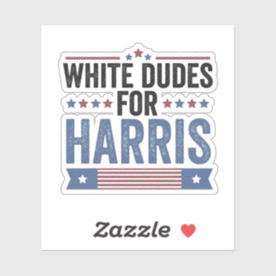 Adesivo White Dudes Para Harris 2024