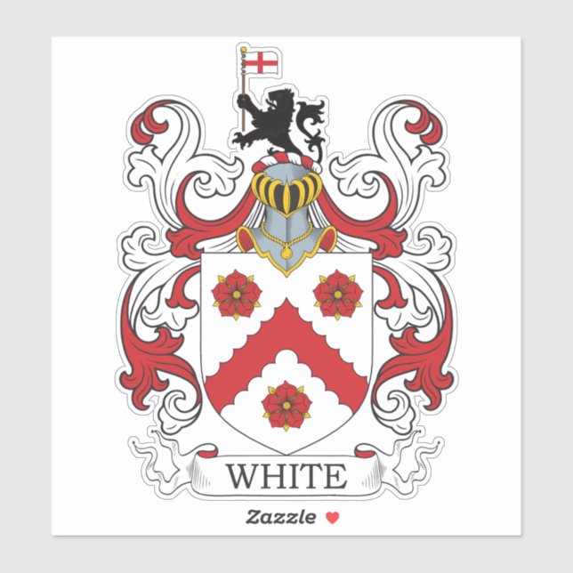 Adesivo White Family Crest (Folha)