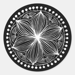 Adesivo White Frankie Mandala Sticker