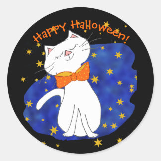 Adesivo White Halloween Cate Blue StarNight
