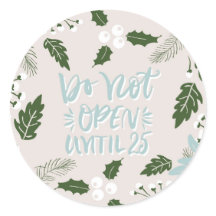 White Holly Botanical Não Abrir Até O Natal