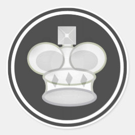 Adesivo White King Chess Piece