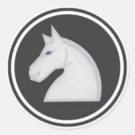 Adesivo White Knight Chess Piece