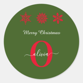 Adesivo White Monogramas Vermelhos Molhados Feliz Natal