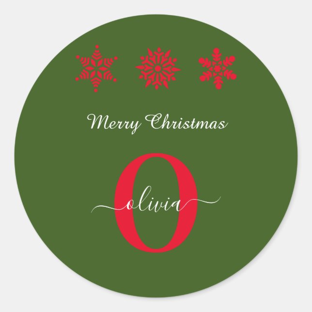 Adesivo White Monogramas Vermelhos Molhados Feliz Natal (Frente)